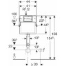 Бачок скрытого монтажа GEBERIT DELTA 8 см 109.130.00.1